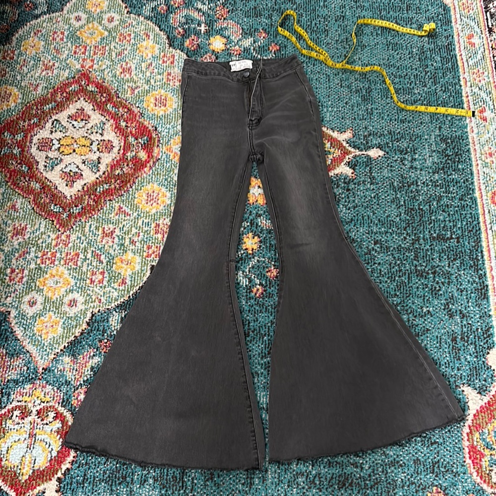 Free people just float on bell bottom high waist jeans